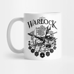 RPG Class Series: Warlock - Black Version Mug